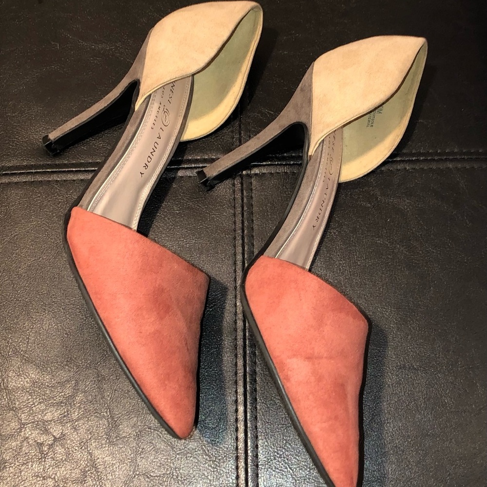NEW LISTING !! Chinese Laundry Multi Tone Suede Heels